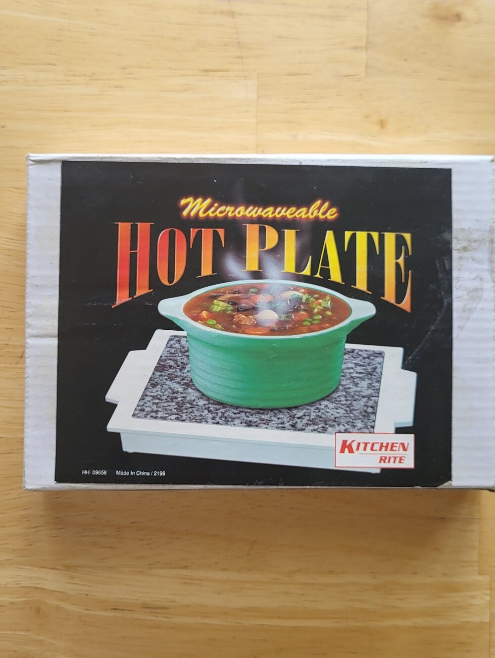 New Kitchen Rite Microwavable Hot Plate Thermal Granite Unused Vintage